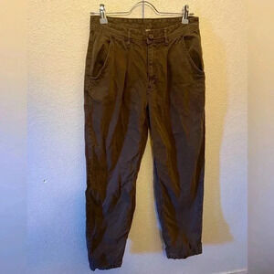 Free People Womens 0 Brown Tapered Leg pants Boho